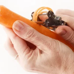 Dubbel stål Julienne Peeler Skalare kökskniv för grönsaker och frukt