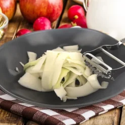 Dubbel stålskalare för frukt och grönsaker 11,5 cm