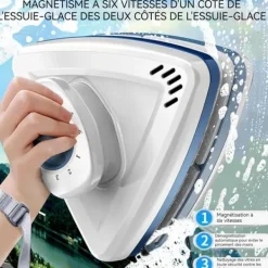 Rengöringsmedel-Dubbelansiktad magnetisk fönsterputs INN® 6-40mm 6 justerbara nivåer magnetisk fönsterputs verktyg för magnetisk rengöring