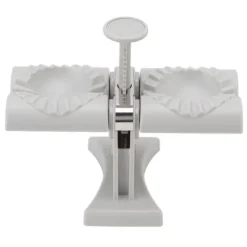 Dumpling Mold Machine Automatisk ABS och rostfritt stål Dubbelhuvud Dumpling Maker för hemkök