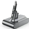Dyson V7 (SV11) ersättningsbatteri, ljusgrått, 6000 mAh 6.0 Ah, för Motorhead, Animal Pro, Trigger sladdlös dammsugare