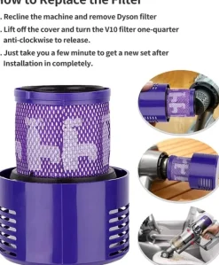 Efterfilter för Dyson V10/SV12 dammsugare 2-pack