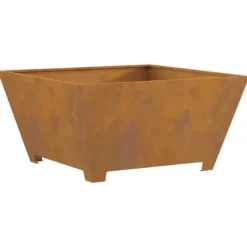 vidaXL Eldstad Brun 80 x 80 x 40 cm Stål