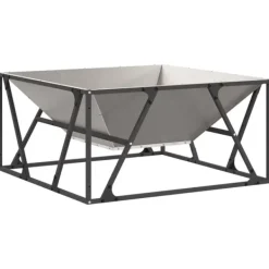 vidaXL Eldstad Brun 80 x 80 x 40 cm Väderbeständig stål