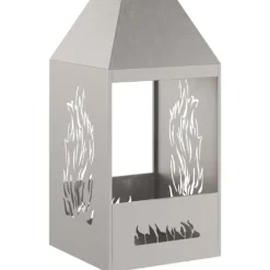 vidaXL Eldstad Brun 50 x 50 x 100 cm Väderstål