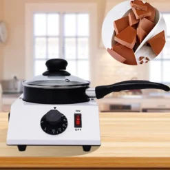Maskiner För Chokladtemperering-Elektrisk Chokladsmältare, Non-Stick Keramik, Snabb Uppvärmning, Kompakt Design