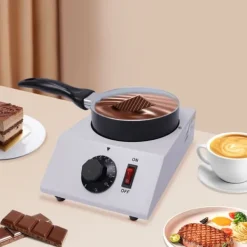Maskiner För Chokladtemperering-Elektrisk Chokladsmältare, Non-Stick Keramik, Snabb Uppvärmning, Kompakt Design