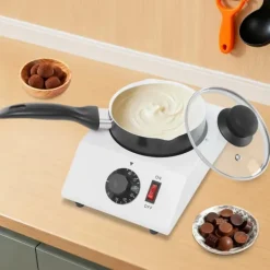 Elektrisk chokladsmältare - tempereringsmaskin - 40 W - 1 skål - 30–85 °C justerbar - 220–230 V, 50–60 Hz - svart