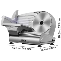 Elektrisk Delikatessskärare, 180W Effekt, Justerbar Tjocklek på Skivor,180w