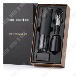 Elektrisk flasköppnare - TD® - Klassisk - Rostfritt stål - Svart - Multifunktionell