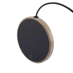 Dryckvärmare-Elektrisk kaffekoppsvärmare för kontorshem - träkorndesign (EU-kontakt)