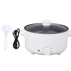 Elektrisk kokkärl Mini multifunktionell spis 3 växlar eldkraft Anti Stick Stekpanna