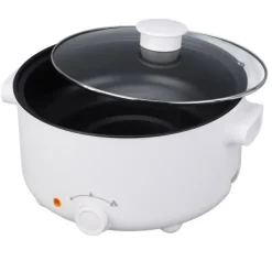 Elektrisk kokkärl Mini multifunktionell spis 3 växlar eldkraft Anti Stick Stekpanna