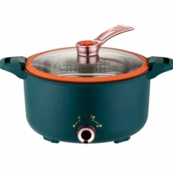 Elektrisk kokkärl Multifunktionell nudlar spis Stor kapacitet Hot Pot Anti Stick Stekpanna