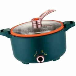 Elektrisk kokkärl Multifunktionell nudlar spis Stor kapacitet Hot Pot Anti Stick Stekpanna