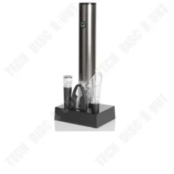 Elektrisk korköppnare - TD® - Automatisk med induktion - Svart - Långsam design - 24,2 cm