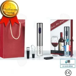 Elektrisk korkskruv - CONFO - 4 delar - Grå silver - Aluminiumlegering - 2800MAH