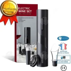 Korkskruvar-Elektrisk korkskruv - INN - Fullautomatisk - Svart ABS - Multifunktionell - Modern design