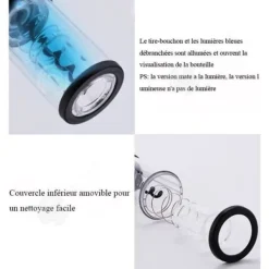 Elektrisk korkskruv - INN - Modell med torra batterier - Silver - ABS - Multifunktionell