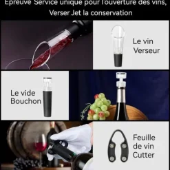 Korkskruvar-Elektrisk korkskruv - Professionell - Taktisk flasköppnare - Uppladdningsbar - 4 delar - Trådlös