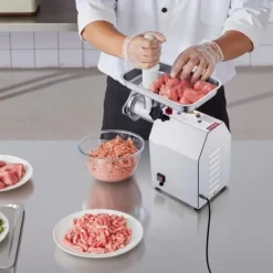Matkvarnar-Elektrisk Köttkvarn, Kommersiell Modell, 9,2 Lbs/Min, Korvfyllare för Kök