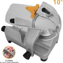 Köttskivare-Elektrisk Köttskärare 25 cm Charkuteri Justerbar Skivtjocklek: 1 mm-25 mm | MonsterShop
