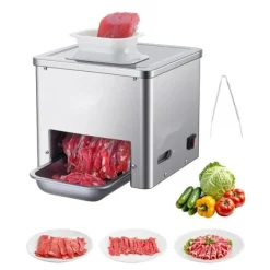 Köttskivare-Elektrisk Köttskärare 550W, Kommersiell Skärmaskin, Kraftfull & Effektiv, Ideal för Köttbearbetning