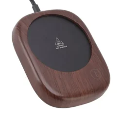 Dryckvärmare-Elektrisk mugg varmare Snabbuppvärmning Automatisk Håll varm Träsäd Dryckeskopp varmare EU-kontakt AC100‑240V