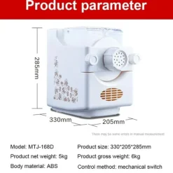 Pastamaskiner-Elektrisk Nudelmaskin, Automatisk Drift, Multifunktionell Design,VIT, EU
