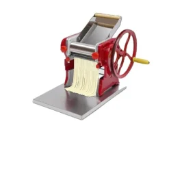 Pastamaskiner-Elektrisk Nudeltillverkare, Justerbar Nudeltjocklek, För 5-10 Personer, Hållbart Rostfritt Stål