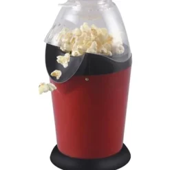 Popcornmaskiner-Elektrisk popcornmaskin Hot Air Popcorn Maker MINI hushållsröd retro hem popcornmaskin för hemmafester A221