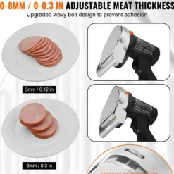 Elektriska Knivar-Elektrisk shawarmakniv, sladdlös, turkisk döner kebab köttskärare med 2 blad.
