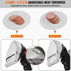Elektriska Knivar-Elektrisk shawarmakniv, Turkisk döner kebab, köttgyroskärare med 2 blad - effektiv och praktisk!