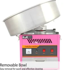 Elektrisk Sockervaddsmaskin för Hemmabruk Festivaler Marknad Fest Kalas Barnkalas Födelsedag Födelsedagsfest Cirkus Event Sockervadd | MonsterShop