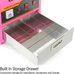 Elektrisk Sockervaddsmaskin för Hemmabruk Festivaler Marknad Fest Kalas Barnkalas Födelsedag Födelsedagsfest Cirkus Event Sockervadd | MonsterShop