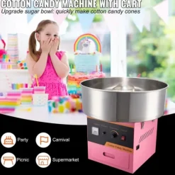 elektrisk sockervaddsmaskin, lämplig för de flesta sockersorter, digital temperaturkontroll, enkel att använda