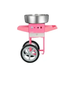 Elektrisk Sockervaddsmaskin, 1000W Effekt, 3,7 Ounce Skålkapacitet, 149-473°F Temperaturintervall,rosa