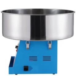 Elektrisk sockervaddsmaskin 1000 W, kommersiell godismaskin med rostfri skål och sockerskopa, perfekt för fester och evenemang