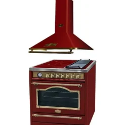 Spisar-Elektrisk spis - Kaiser - HC 93655 IRotEm - 90 cm - Induktion - Fläkt A 9315 Röd