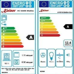 Spisar-Elektrisk spis - Kaiser - HC 93655 IRotEm - 90 cm - Induktion - Fläkt A 9315 Röd