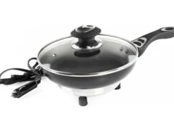 Elektriska Stekpannor & Wokar-Elektrisk stekpanna för bil 20 cm x 4 cm 150w 12v amio-02532