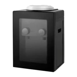 Elektrisk vattenautomat & vattenkylare - Bordsmodell - Varm & kall - 550 W snabb uppvärmning - 75 W kylning - För hem, kontor, husbil - Svart