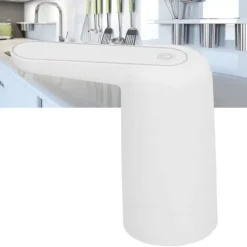 Elektrisk Vattendispenser med Ftunn USB-laddning Automatisk Dricksfontän Vattenpump Vit