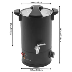 Dryckvärmare-Elektrisk vaxsmältugn, hög kapacitet, dubbla effektalternativ,220V EU