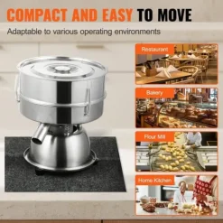 Durkslag & Silar-Elektrisk vibrerande siktmaskin, 40+60 Mesh, Automatisk sifter, shaker, hög effektivitet, justerbar hastighet