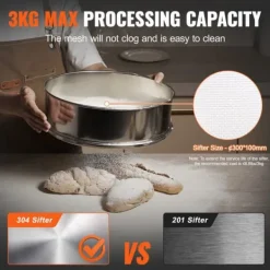 Durkslag & Silar-Elektrisk vibrerande siktmaskin, 40+60 Mesh, Automatisk sifter, shaker, hög effektivitet, justerbar hastighet