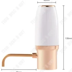 Vinluftare-Elektrisk vinkaraff - TD® - RL-XJQ1901 - Uppladdningsbar - Smart distributör - Vit