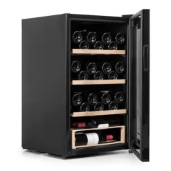 Elektrisk vinkyl - VINOBOX - Vinobox Pro 48 flaskor - Svart - 1 dörr - 85 cm hög