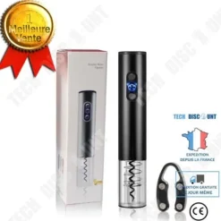 Elektrisk vinöppnare - TD® - Automatisk induktion - Svart - 25,2 cm - 500g