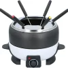 Elektriskt fondueset - ALPINA - Deluxe Cook - 800W - 2L non-stick Caquelon - 6 gafflar i rostfritt stål